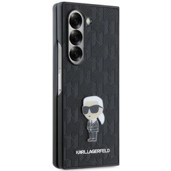Karl Lagerfeld Saffiano Monogram Ikonik Pin for Galaxy Z Fold6