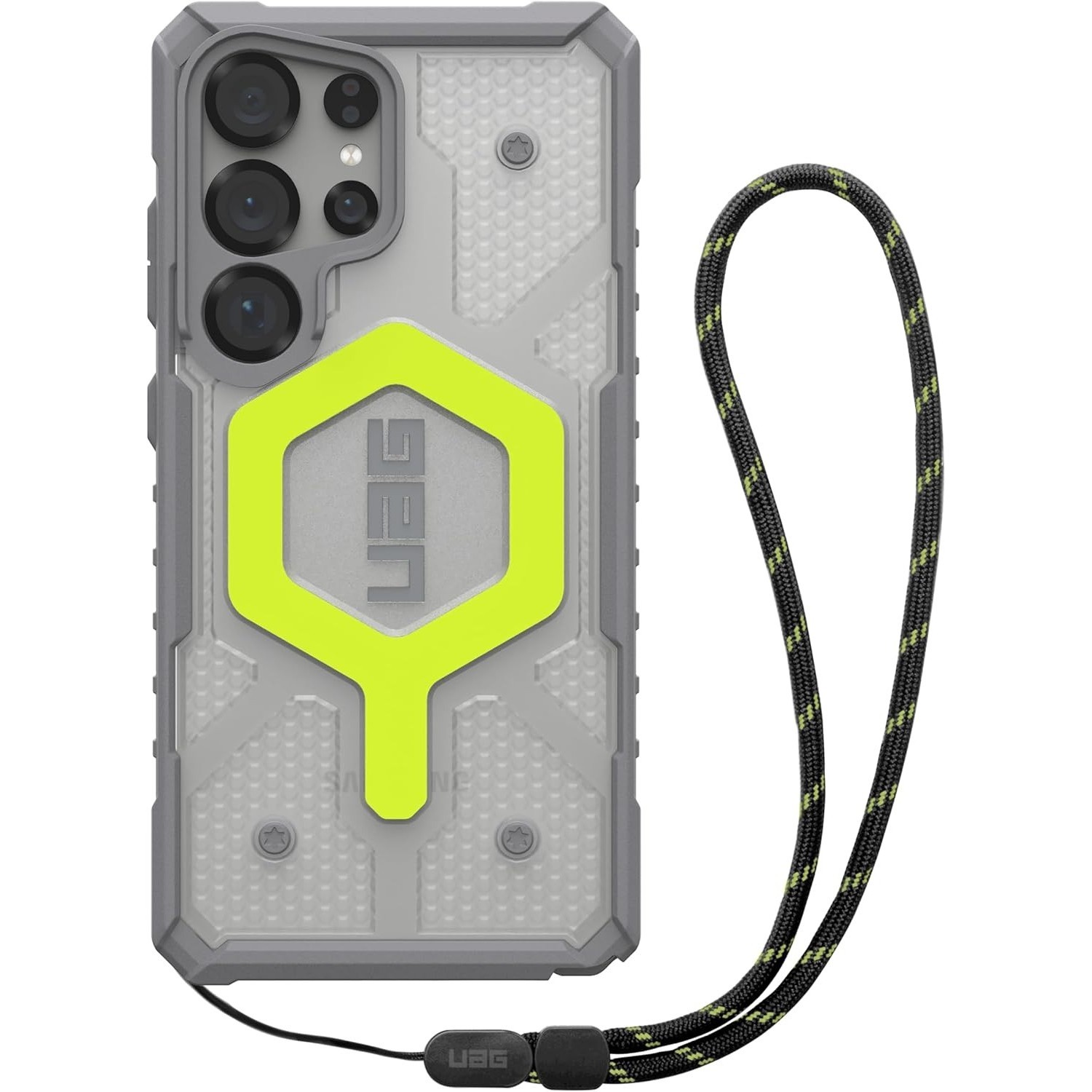 UAG Pathfinder Clear with Magnet and Lanyard for Galaxy S25 Ultra