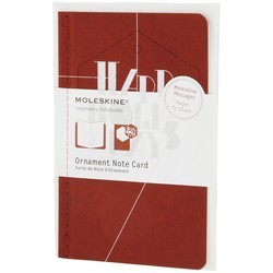Moleskine Ornament Note Card Pocket Holiday Hexagon