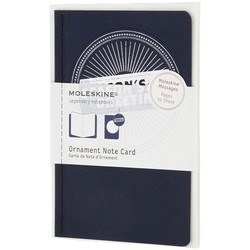 Moleskine Ornament Note Card Pocket Season Seal