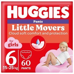 Huggies Little Movers Pants For Girls 6 / 60 pcs