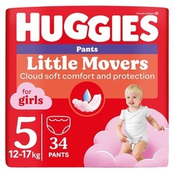 Huggies Little Movers Pants For Girls 5 / 34 pcs