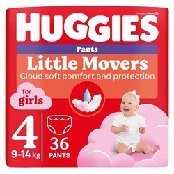 Huggies Little Movers Pants For Girls 4 / 36 pcs