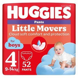 Huggies Little Movers Pants For Boys 4 / 52 pcs
