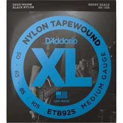 DAddario XL Nylon Tapewound Bass Short Scale 50-105