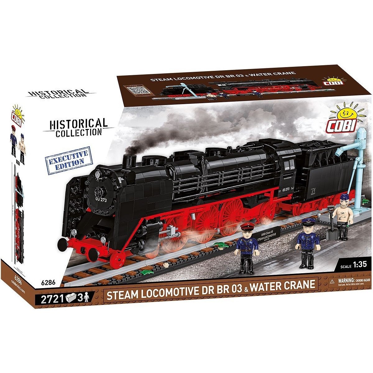 COBI DR BR 03 Steam Locomotive and Water Crane Executive Edition 6286