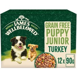 James Wellbeloved Puppy Grain-Free Turkey in Gravy Pouches 12 pcs