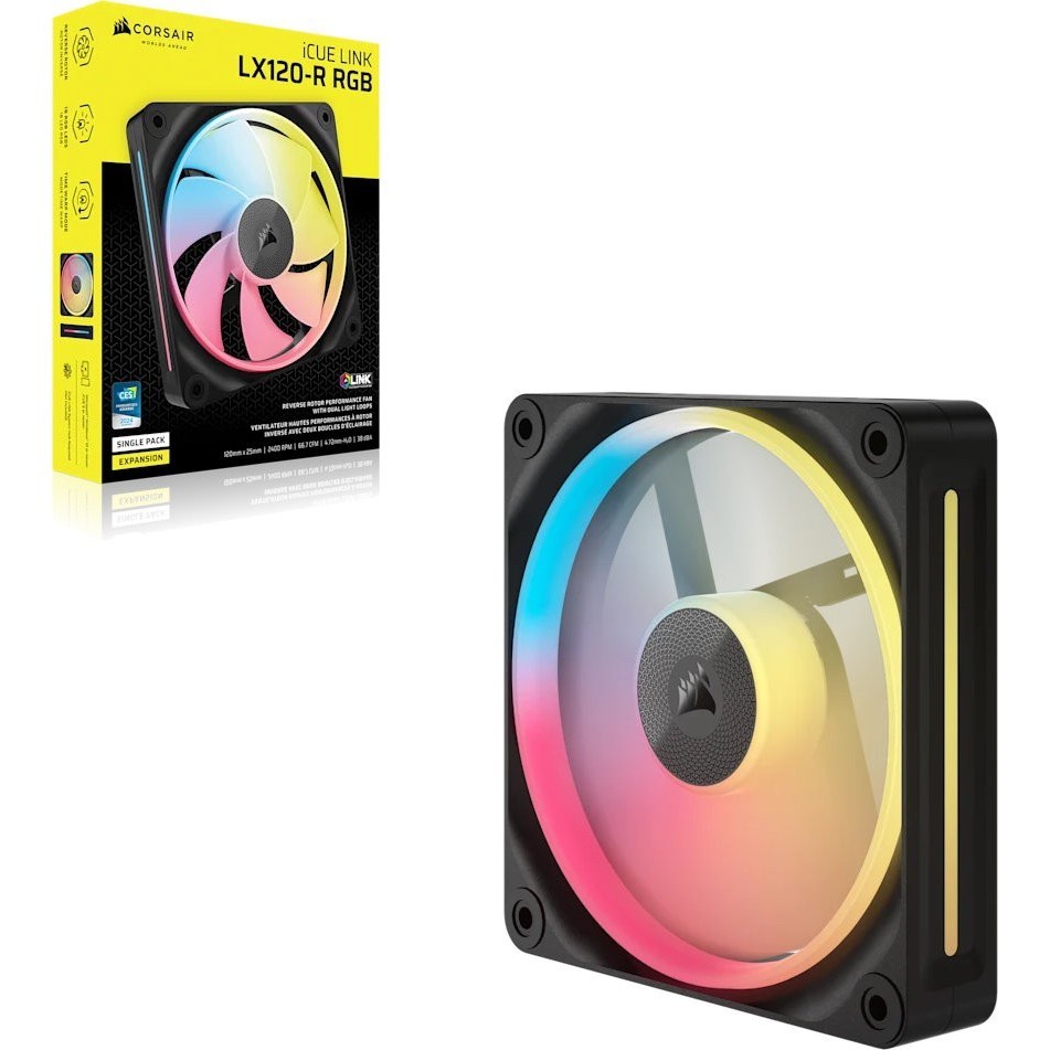 Corsair iCUE LINK LX120-R RGB PWM Reverse Black
