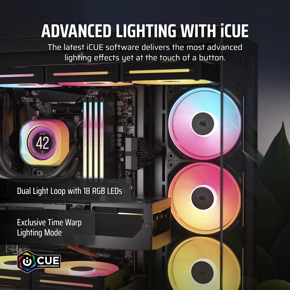 Corsair iCUE LINK LX120-R RGB PWM Reverse Black