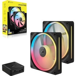 Corsair iCUE LINK LX140-R RGB PWM Reverse Black Starter Kit