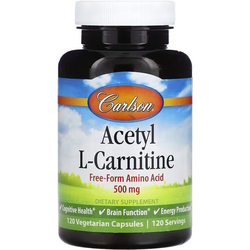 Carlson Labs Acetyl L-Carnitine 500 mg 120 cap