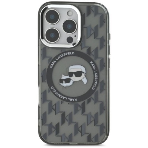 Karl Lagerfeld IML Monogram Karl&amp;Choupette Head MagSafe for iPhone 16 Pro Max
