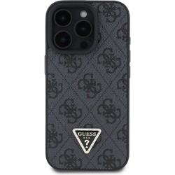 GUESS Leather Triangle Strass for iPhone 16 Pro