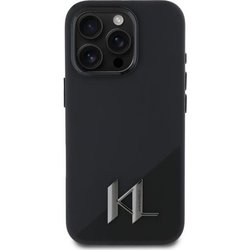Karl Lagerfeld Silicone Shadow Metal Initial MagSafe for iPhone 16 Pro Max