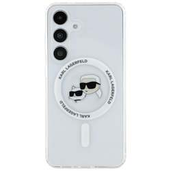 Karl Lagerfeld Button Karl &amp; Choupette Heads Printed Logo MagSafe for Galaxy S25+