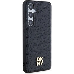 DKNY Leather Pattern Metal Logo MagSafe for Galaxy S24
