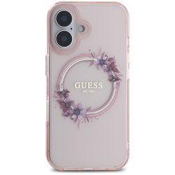 GUESS IML Flowers Wreath MagSafe for iPhone 16