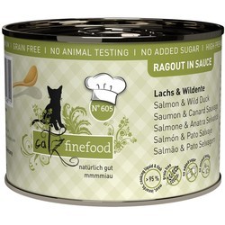 Catz Finefood Ragout in Sauce Salmon/Wild Duck 190 g