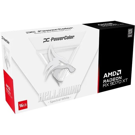 PowerColor Radeon RX 9070 XT Hellhound Spectral White 16GB