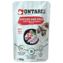 Ontario Adult Chicken/Crab Pouch 80 g