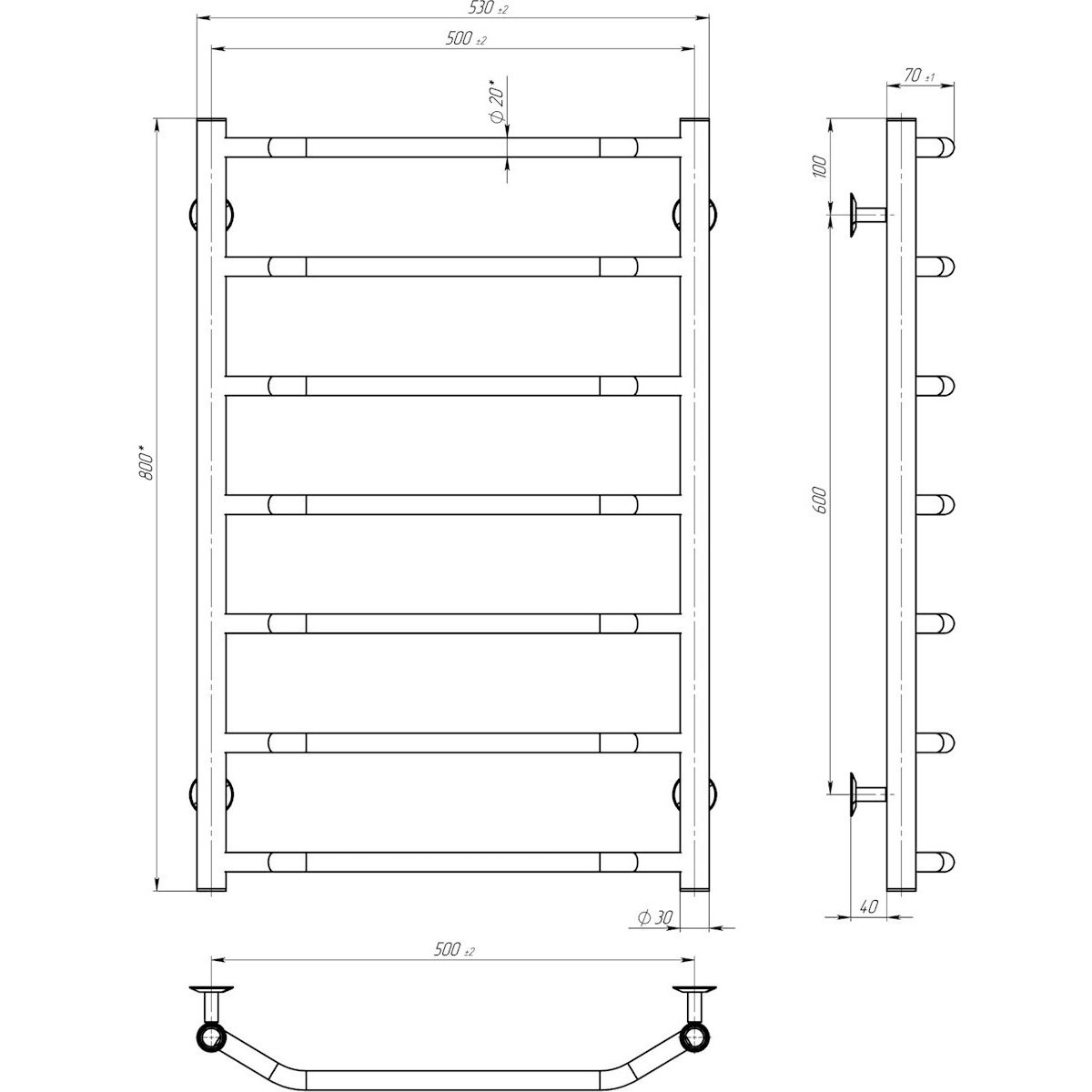 Deffi Trapetsiya E R P7 500x800 C.TR.80.50.7.E.C.R.5