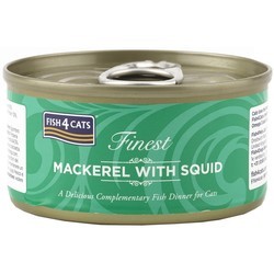 Fish4Cats Finest Mackerel with Squid 70 g