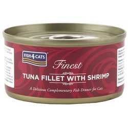 Fish4Cats Finest Tuna Fillet with Shrimp 70 g