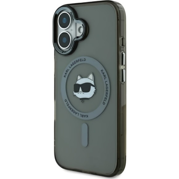 Karl Lagerfeld IML Metal Choupette Head MagSafe for iPhone 16