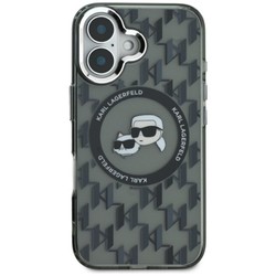 Karl Lagerfeld IML Monogram Karl&amp;Choupette Head MagSafe for iPhone 16