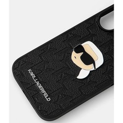 Karl Lagerfeld Monogram Choupette Head Pin for iPhone 16 Pro