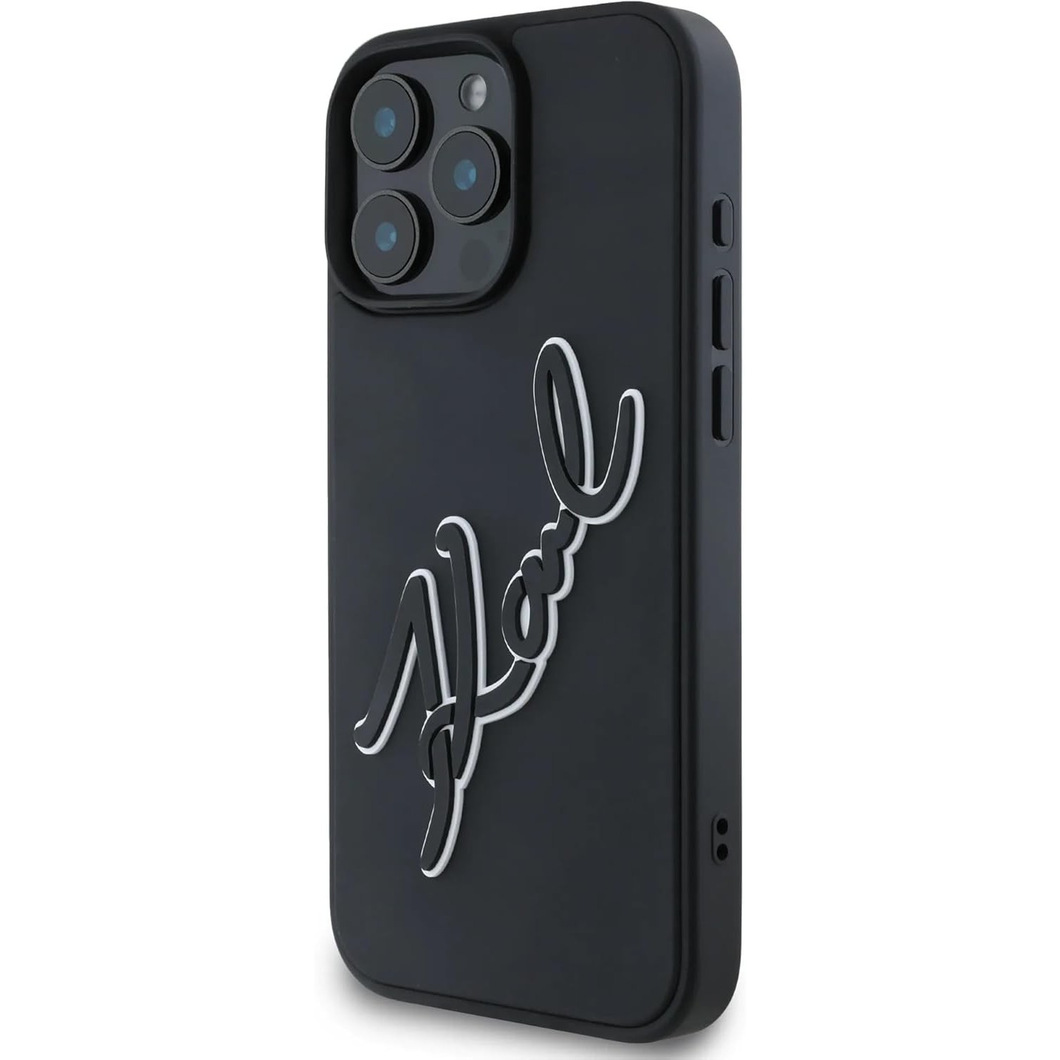 Karl Lagerfeld 3D Rubber Bicolor Signature for iPhone 16 Pro