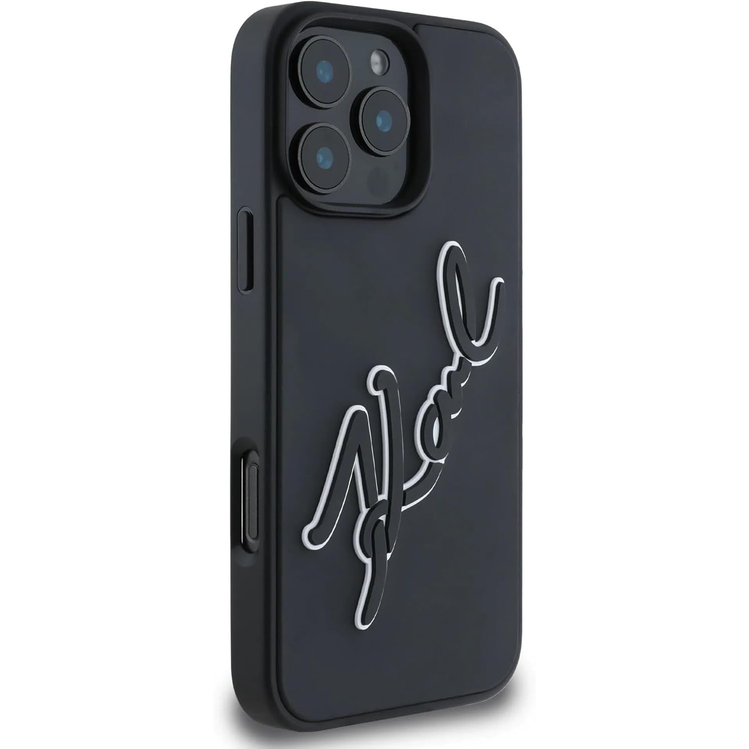 Karl Lagerfeld 3D Rubber Bicolor Signature for iPhone 16 Pro