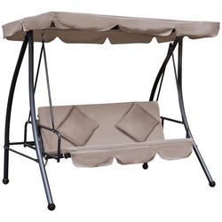 Outsunny 2-in-1 Swing Seat Daybed with Canopy