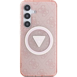 GUESS Glitter Triangle Buttons MagSafe for Galaxy S25