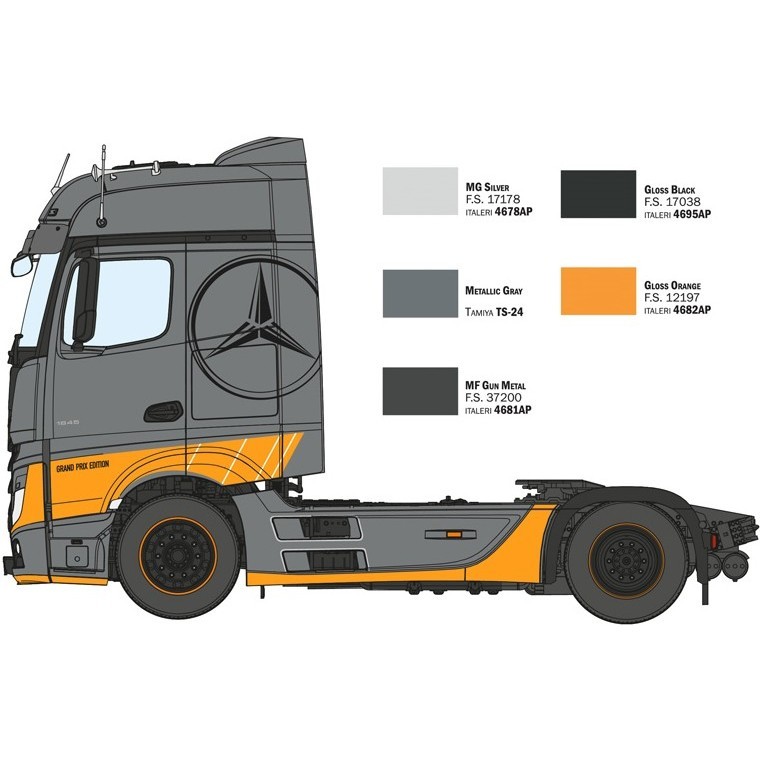 ITALERI MB Actros MP4 Big Space Grand Prix Edition (1:24)