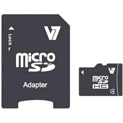 V7 Class 4 Micro-SDHC 4Gb + Adapter