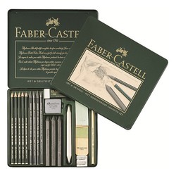 Faber-Castell Pitt Monochrome Graphite Set of 18