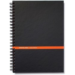 Whitelines Squared Notebook A4 Black