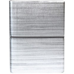 Ciak Ruled Notebook Techno Large Silver