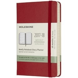 Moleskine 18 months Weekly Planner Pocket Red