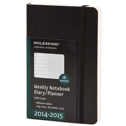Moleskine 18 months Weekly Planner Soft Pocket Black
