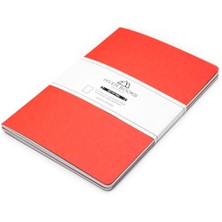 Hiver Books Set of 2 Plain Notebook Red