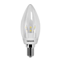 Maxus 1-LED-265 C37 CL-C 3W 3000K E14 CR