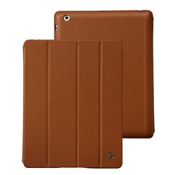 Jisoncase Vintage Real Leather Smart Cover for iPad 2/3/4