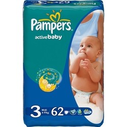 Pampers Active Baby 3 / 62 pcs