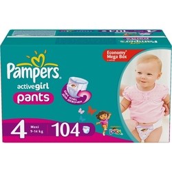 Pampers Active Girl 4 / 104 pcs