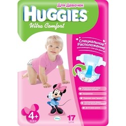 Huggies Ultra Comfort Girl 4 Plus / 17 pcs