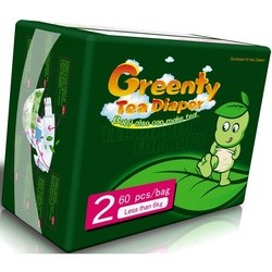 Greenty Tea Diaper 2 / 60 pcs
