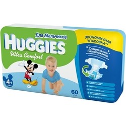 Huggies Ultra Comfort Boy 4 Plus / 60 pcs