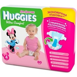 Huggies Ultra Comfort Girl 4 / 80 pcs